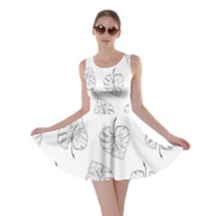 Doodle Leaves Skater Dress by goljakoff