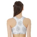 Doodle leaves Sports Bra with Border View2