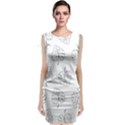 Doodle leaves Classic Sleeveless Midi Dress View1