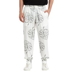 Doodle Leaves Men s Elastic Waist Pants by goljakoff