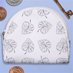 Fallen Leaves Horseshoe Style Canvas Pouch by goljakoff