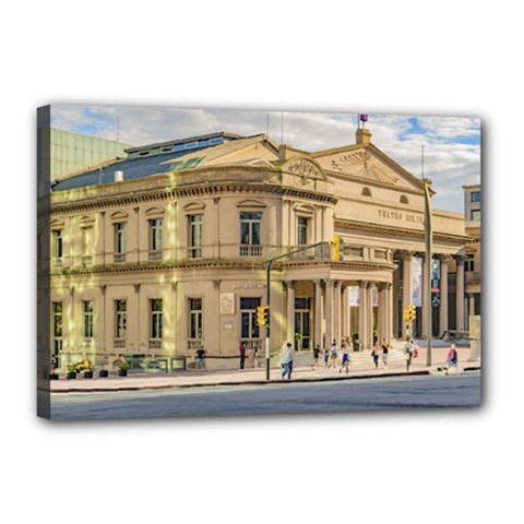 Solis Theater Exterior View, Montevideo, Uruguay Canvas 18  X 12  (stretched) by dflcprintsclothing