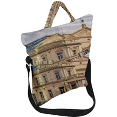 Solis Theater Exterior View, Montevideo, Uruguay Fold Over Handle Tote Bag by dflcprintsclothing