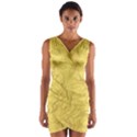 Gold Foil Wrap Front Bodycon Dress View1