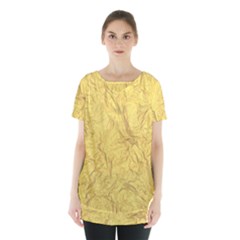 Gold Foil Skirt Hem Sports Top by CuteKingdom