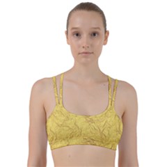 Gold Foil Line Them Up Sports Bra by CuteKingdom