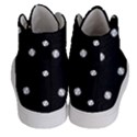 Black And White Baseball Motif Pattern Women s Hi-Top Skate Sneakers View4