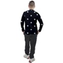 Black And White Baseball Motif Pattern Men s Pique Long Sleeve Tee View2