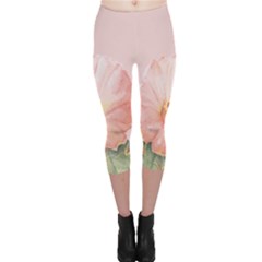 Rose Cactus Capri Leggings  by goljakoff