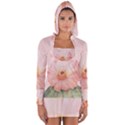 Rose cactus Long Sleeve Hooded T-shirt View1