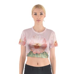 Rose Cactus Cotton Crop Top by goljakoff