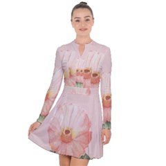 Rose Cactus Long Sleeve Panel Dress by goljakoff