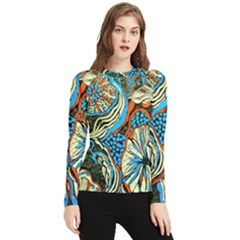 20190504 135417 Botanica Yellow Blue (2) Large Women s Long Sleeve Rash Guard