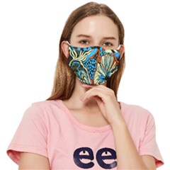 20190504 135417 Botanica Yellow Blue (2) Large Fitted Cloth Face Mask (adult)