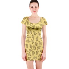 Twigs Short Sleeve Bodycon Dress by CuteKingdom