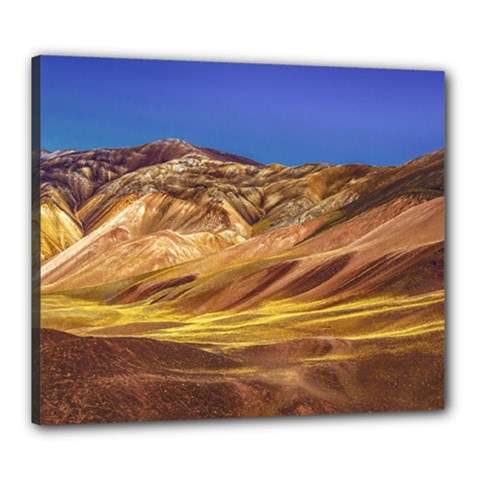 Colored Mountains Landscape, La Rioja, Argentina Canvas 24  X 20  (stretched) by dflcprintsclothing