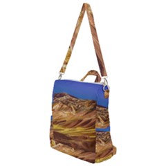 Colored Mountains Landscape, La Rioja, Argentina Crossbody Backpack by dflcprintsclothing