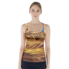 Colored Mountains Landscape, La Rioja, Argentina Racer Back Sports Top