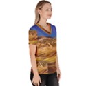 Colored Mountains Landscape, La Rioja, Argentina Women s V-Neck Scrub Top View3