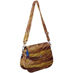 Colored Mountains Landscape, La Rioja, Argentina Saddle Handbag