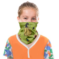 Funny Scary Spooky Halloween Party Design Face Covering Bandana (kids) by HalloweenParty