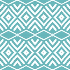 Aqua Blue Aztec by FloraaplusDesign