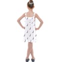 Black And White Cricket Sport Motif Print Pattern Kids  Overall Dress View2