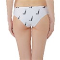 Black And White Cricket Sport Motif Print Pattern Hipster Bikini Bottoms View2