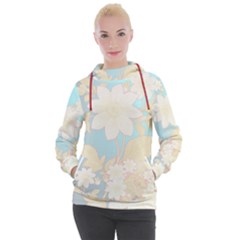 Dahlia Flowers -by Larenard Women s Hooded Pullover by LaRenard