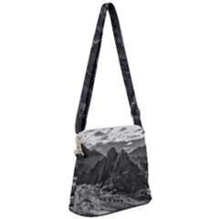 Andean Landscape At Brava Lagoon Reserve, La Rioja, Argentina Zipper Messenger Bag