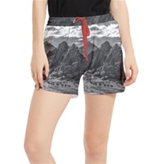 Andean Landscape At Brava Lagoon Reserve, La Rioja, Argentina Runner Shorts by dflcprintsclothing