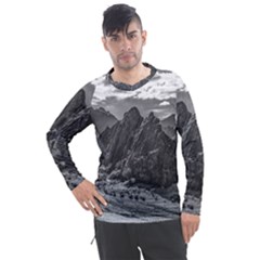 Andean Landscape At Brava Lagoon Reserve, La Rioja, Argentina Men s Pique Long Sleeve Tee