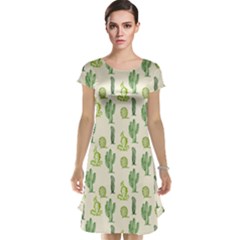 Cactus Pattern Cap Sleeve Nightdress by goljakoff