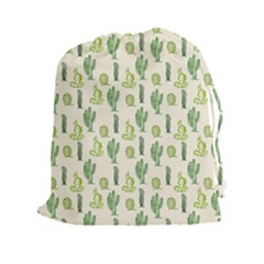 Cactus Pattern Drawstring Pouch (2xl) by goljakoff