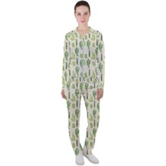 Cactus Pattern Casual Jacket And Pants Set by goljakoff