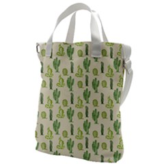 Cactus Pattern Canvas Messenger Bag by goljakoff