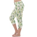 Cactus pattern Lightweight Velour Capri Yoga Leggings View2