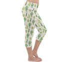 Cactus pattern Lightweight Velour Capri Yoga Leggings View3