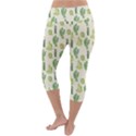 Cactus pattern Lightweight Velour Capri Yoga Leggings View4