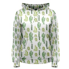 Cactus Pattern Women s Pullover Hoodie by goljakoff