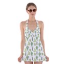 Cactus pattern Halter Dress Swimsuit  View1