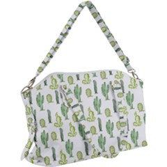 Cactus Pattern Canvas Crossbody Bag by goljakoff