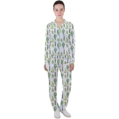 Cactus Pattern Casual Jacket And Pants Set by goljakoff