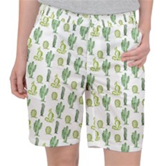 Cactus Pattern Pocket Shorts by goljakoff