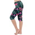 Pink flamingo Lightweight Velour Cropped Yoga Leggings View2