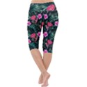 Pink flamingo Lightweight Velour Cropped Yoga Leggings View4