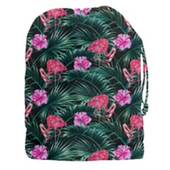 Pink Flamingo Drawstring Pouch (3xl) by goljakoff