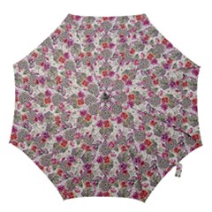 Geometric Flowers Hook Handle Umbrellas (medium) by goljakoff