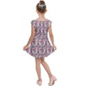 Geometric flowers Kids  Cap Sleeve Dress View2