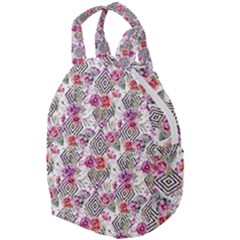 Geometric Flowers Travel Backpacks by goljakoff